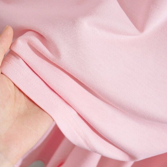 Pink Casual Women's Versatile Shorts & Short Sleeve Top Set - Picture 3 of 7